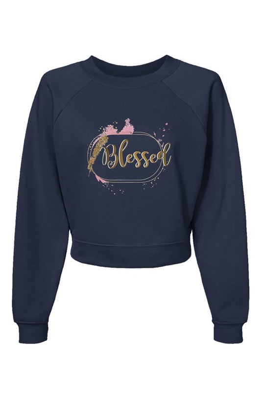 Blessed Womens Raglan Pullover Fleece Sweatshirt