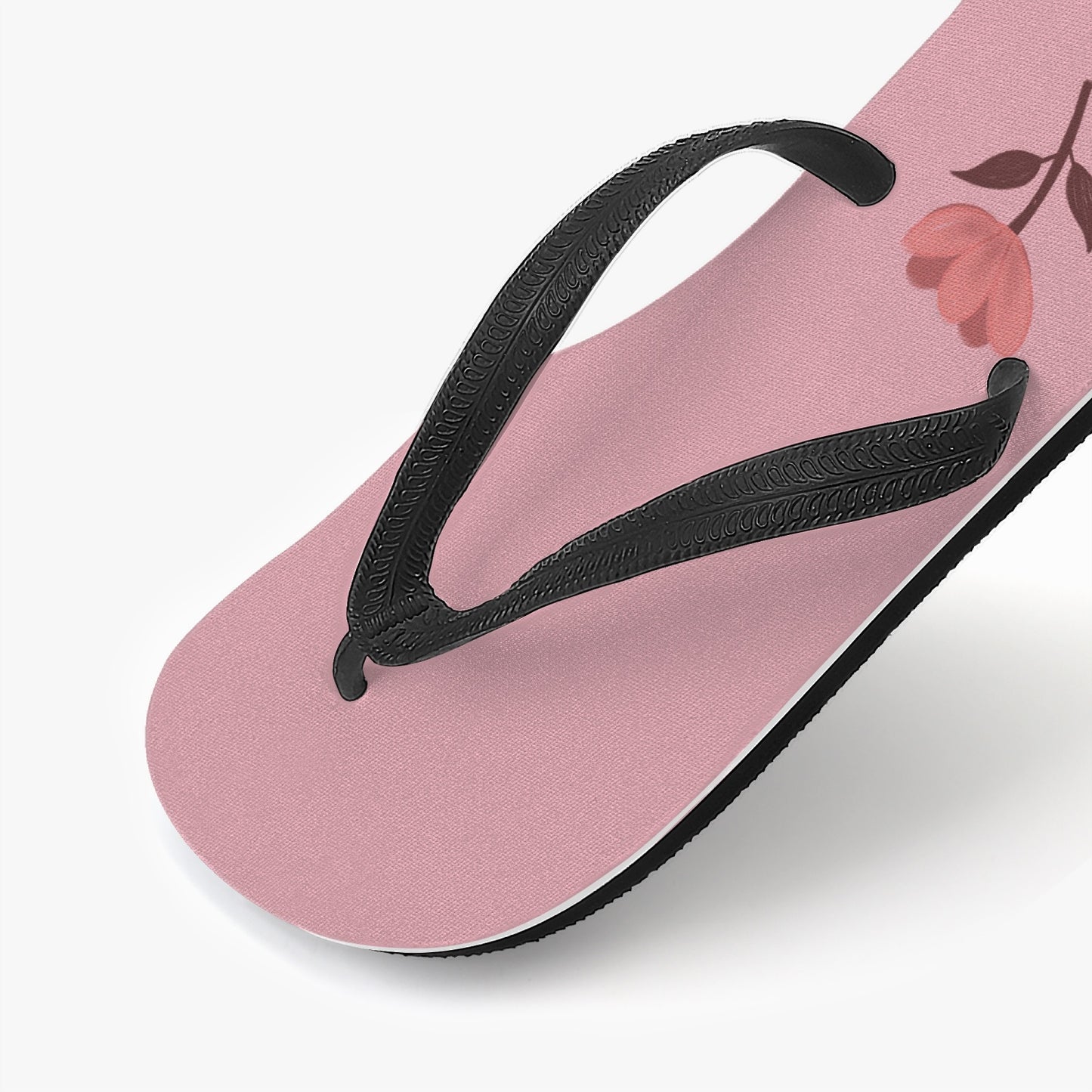 Flip Flop Slide Sandals - Little Flower Soft Pink