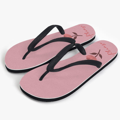 Flip Flop Slide Sandals - Little Flower Soft Pink