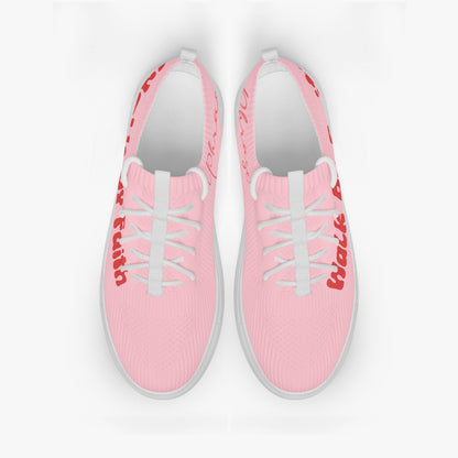 Walk by Faith. Pink Red Low Top Sneakers