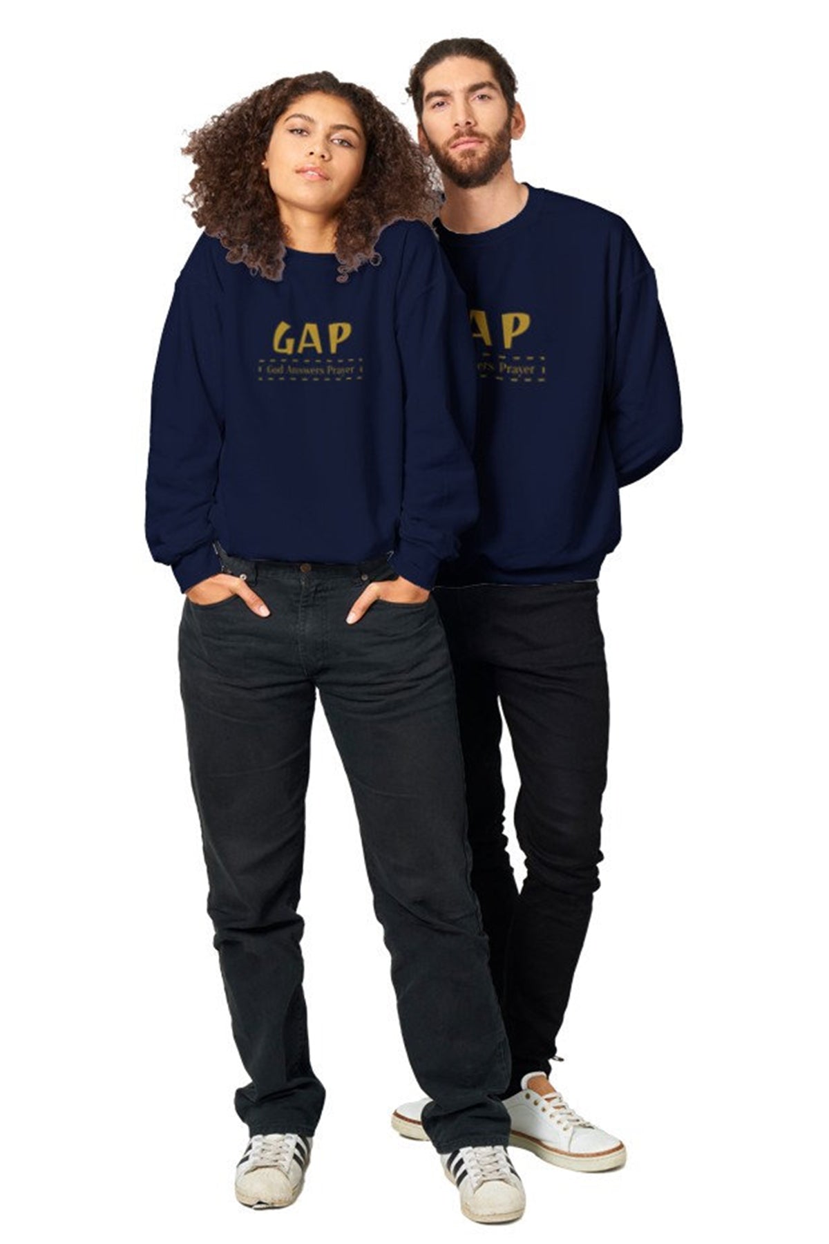 Sweater GAP God Answers Prayer Classic Crewneck Sweatshirt for Men and Women