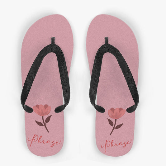 Flip Flop Slide Sandals - Little Flower Soft Pink