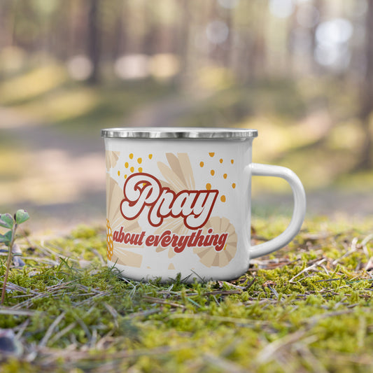 Pray About Everything - Enamel Mug