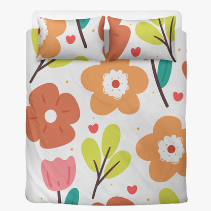 Flower Youth Girls Polyester Bedding Set