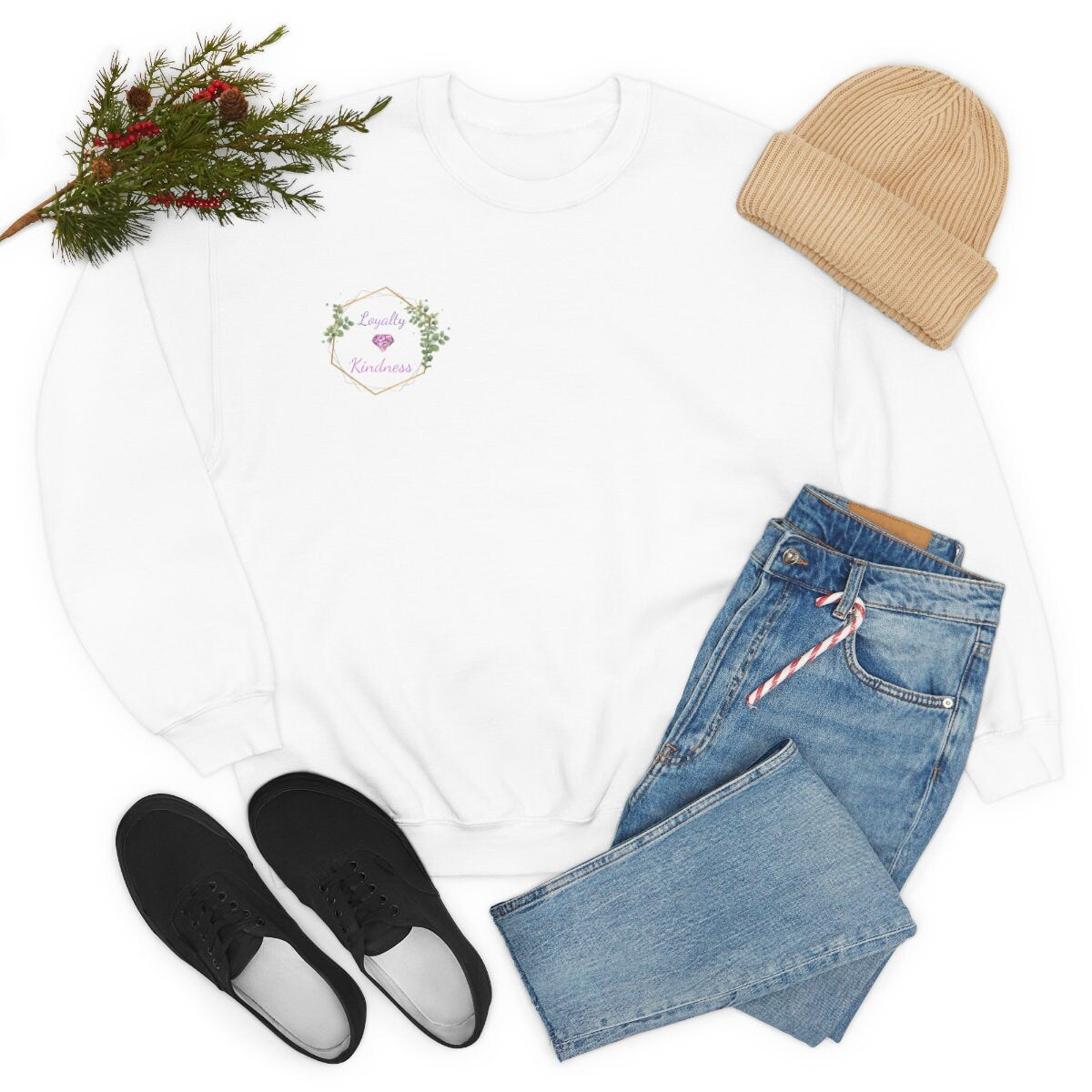 Loyalty & Kindness - Heavy Blend Crewneck Sweatshirt