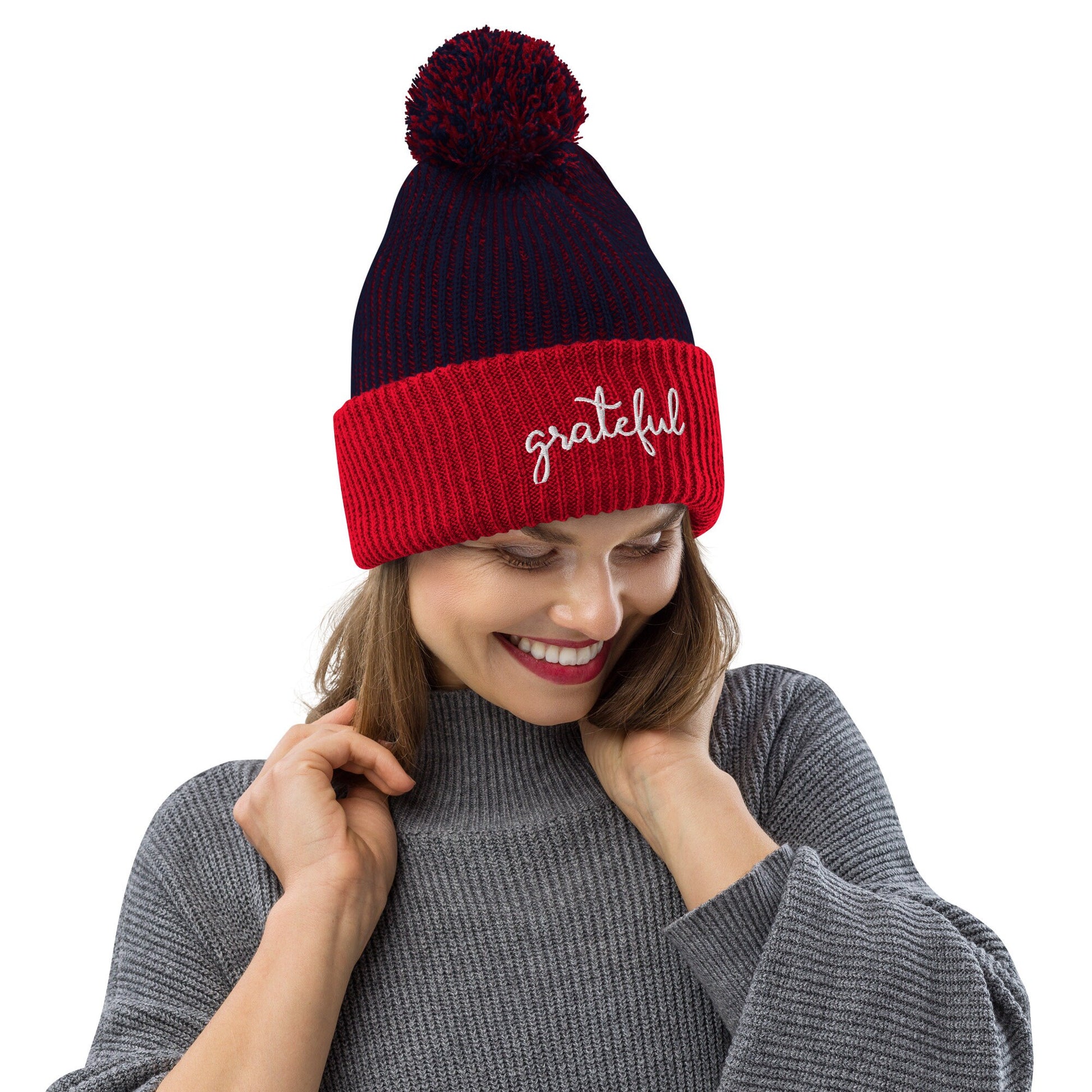 Grateful Pom-Pom Beanie