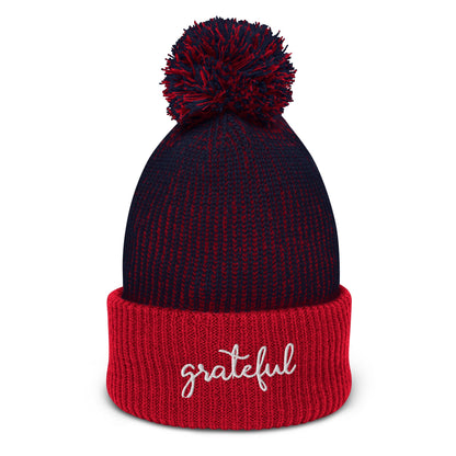 Grateful Pom-Pom Beanie