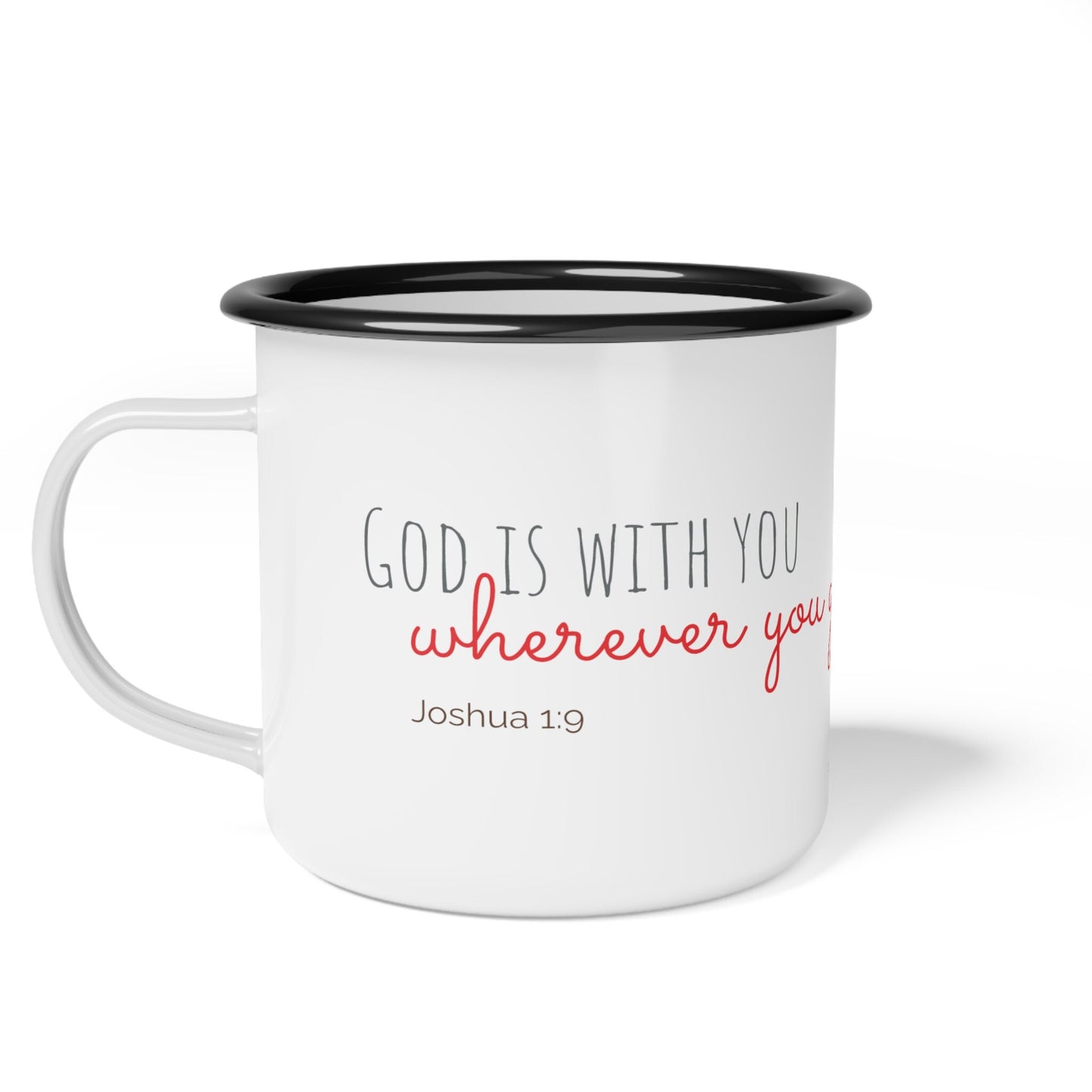 Minimalist Be Brave Enamel Camp Cup