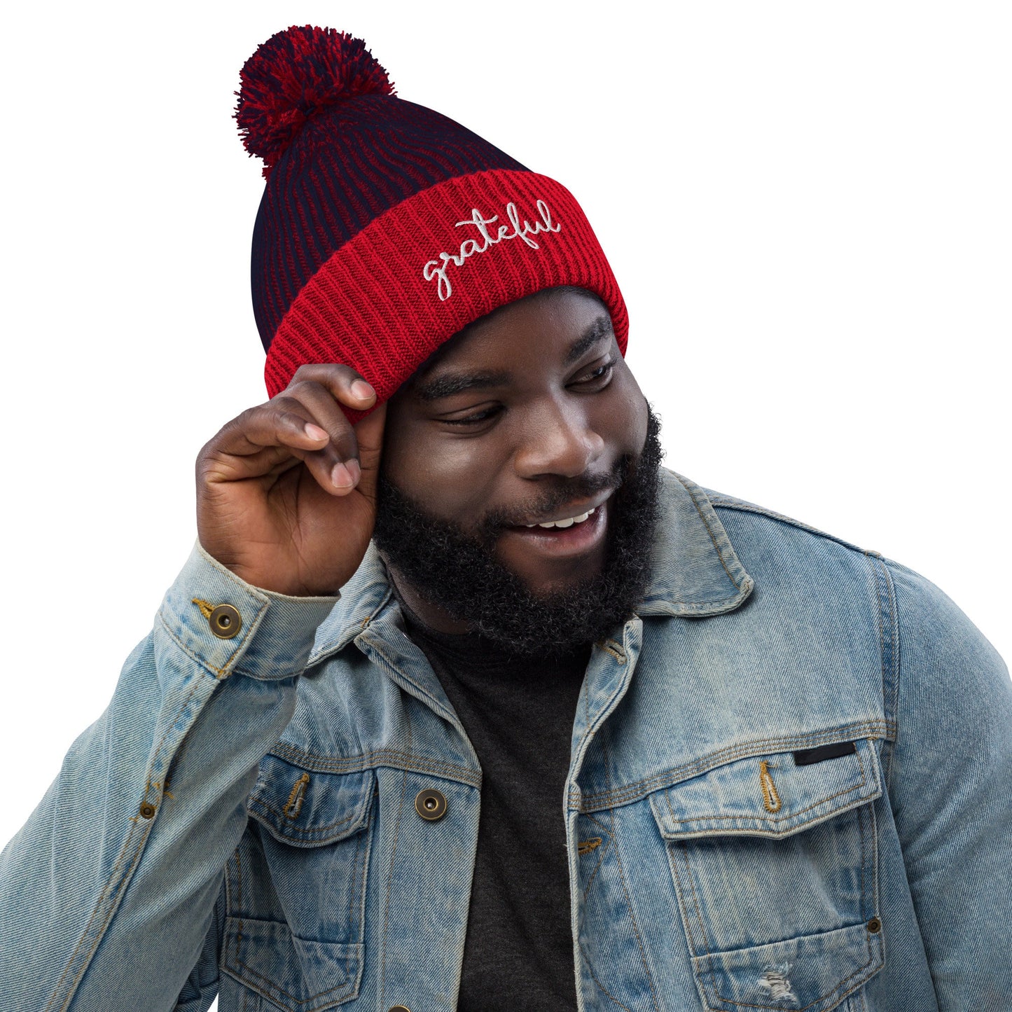 Grateful Pom-Pom Beanie