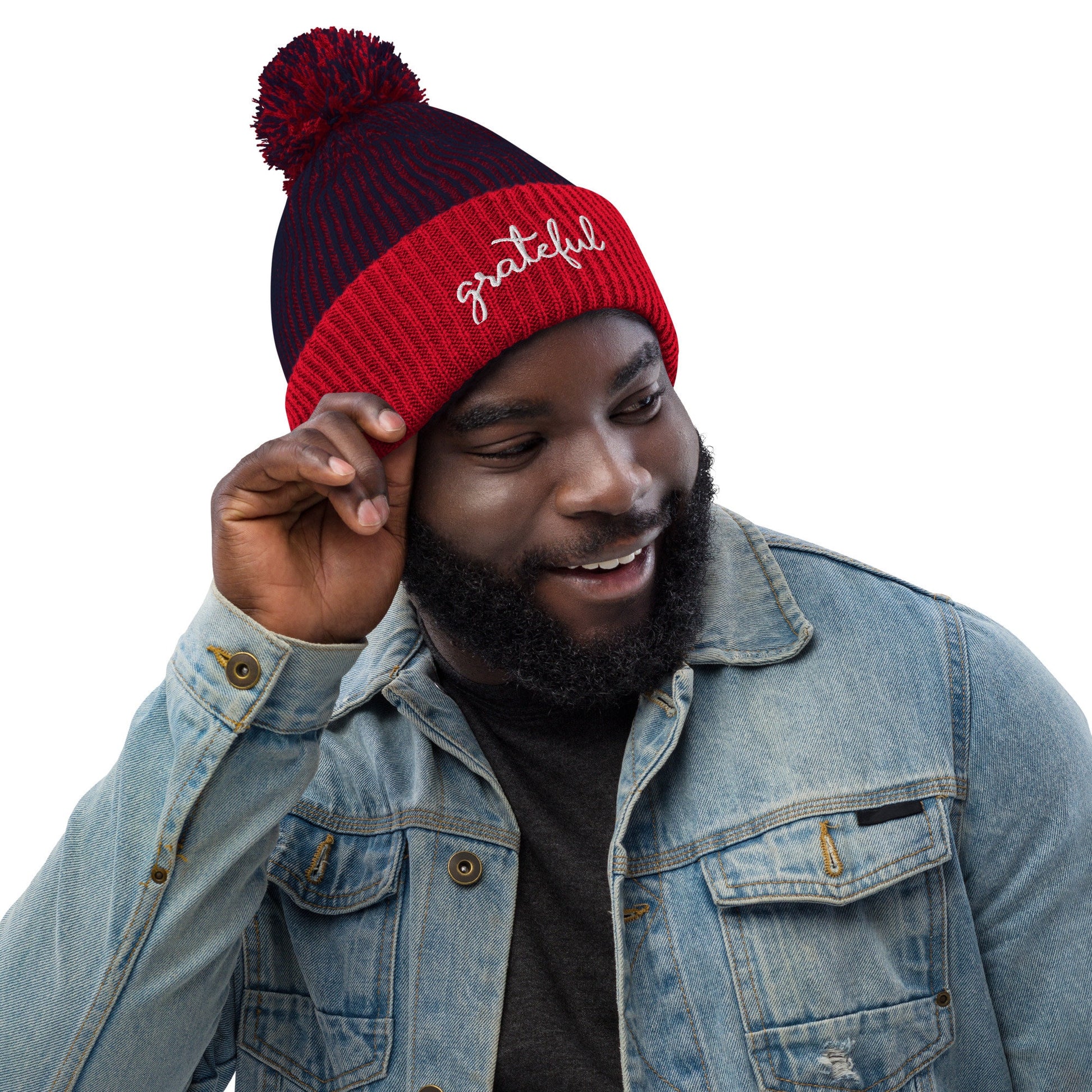 Grateful Pom-Pom Beanie