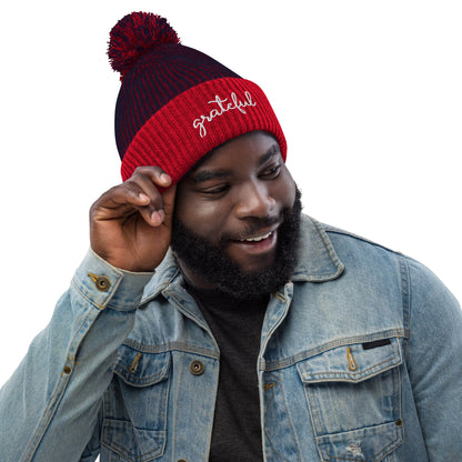 Grateful Pom-Pom Beanie