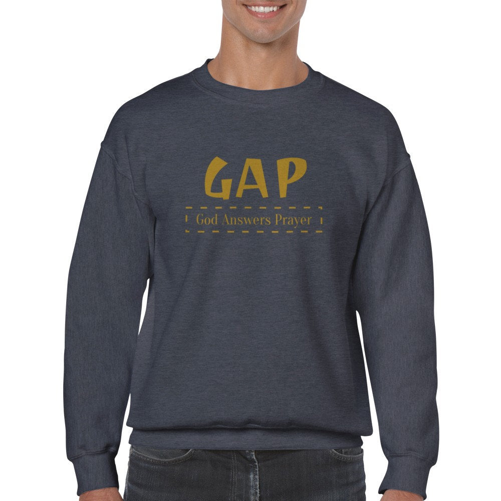 Sweater GAP God Answers Prayer Classic Crewneck Sweatshirt for Men and Women
