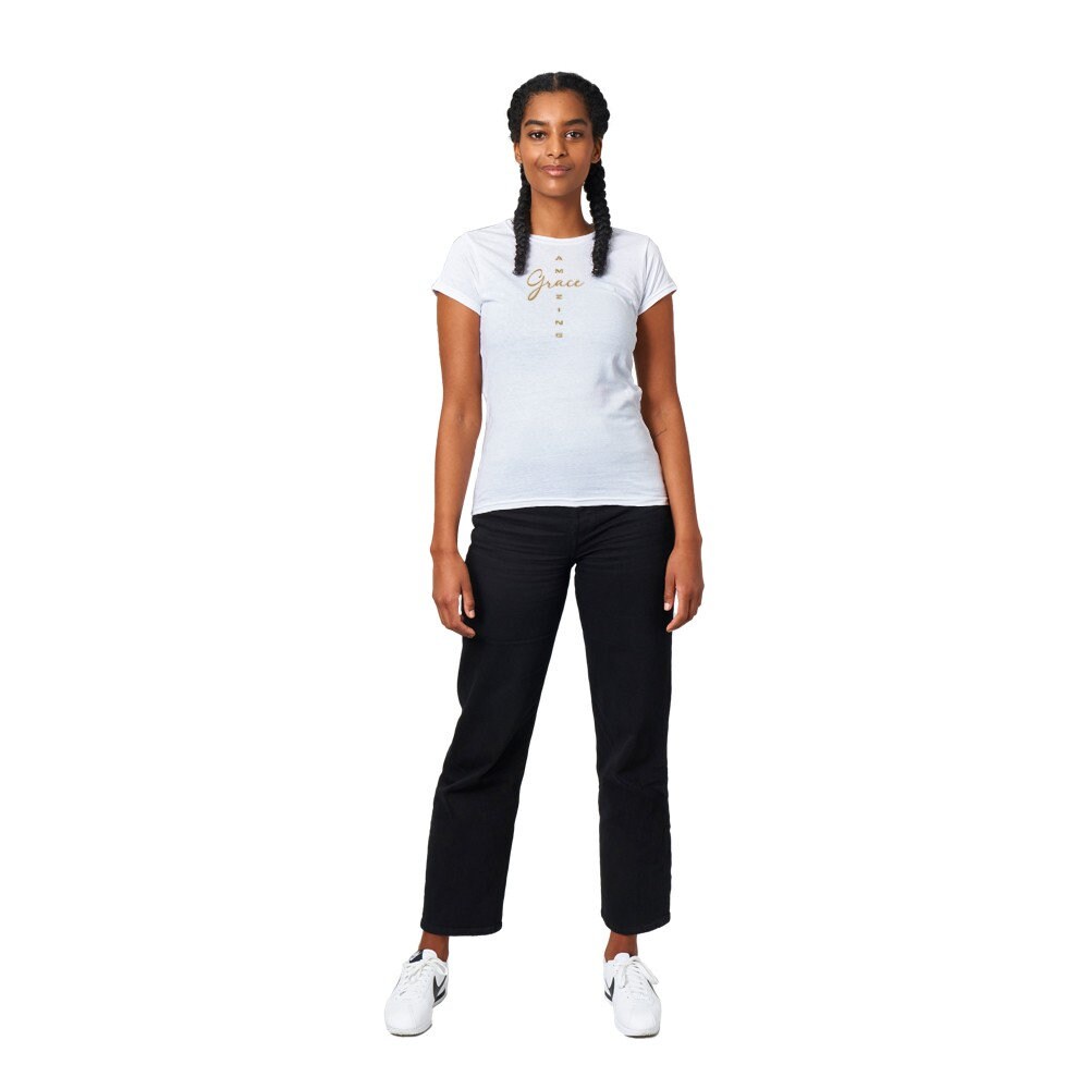 Amazing Grace Classic Crewneck T-shirt for Teenage Girls and Women