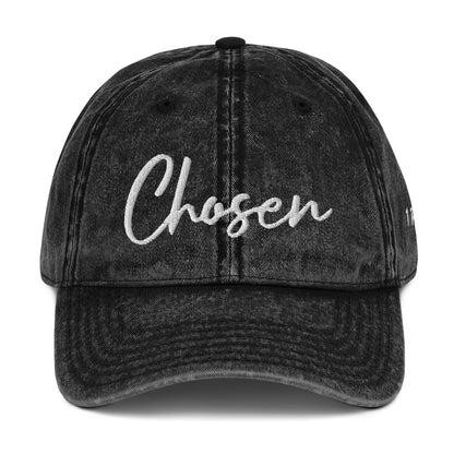 Chosen Powerful Word Bible Verse Vintage Cotton Twill Cap for Men and Women