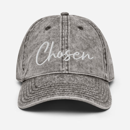 Chosen Powerful Word Bible Verse Vintage Cotton Twill Cap