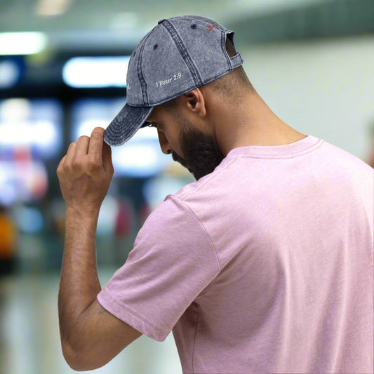 Chosen Powerful Word Bible Verse Vintage Cotton Twill Cap for Men and Women