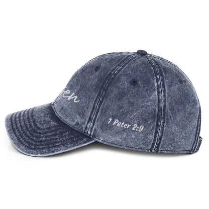 Chosen Powerful Word Bible Verse Vintage Cotton Twill Cap for Men and Women